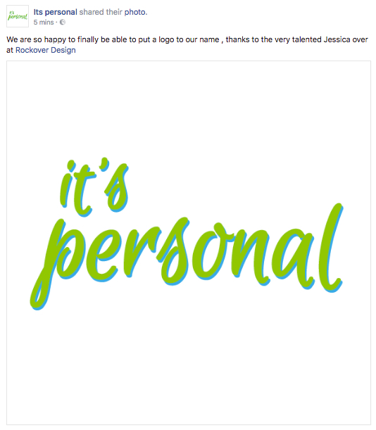 it's personal fb testimonial client logo